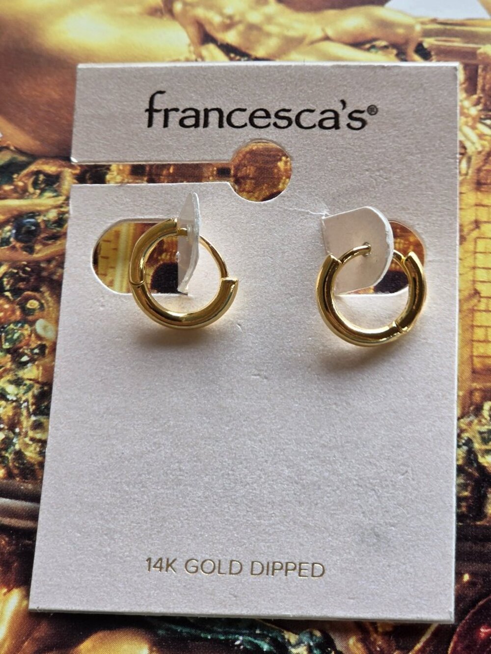 Gold-Tone Mini Hoops